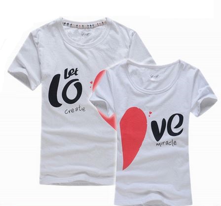 Let's Love Couple Tee Shirt