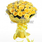Yellow Roses Bunch with 35 flowers